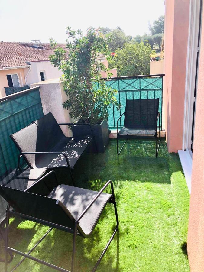 Les Jardins Des Senteurs - Appartement Prive Avec Piscine Et Parking Grasse Luaran gambar